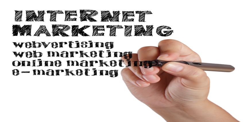 business hand draw internet marketing