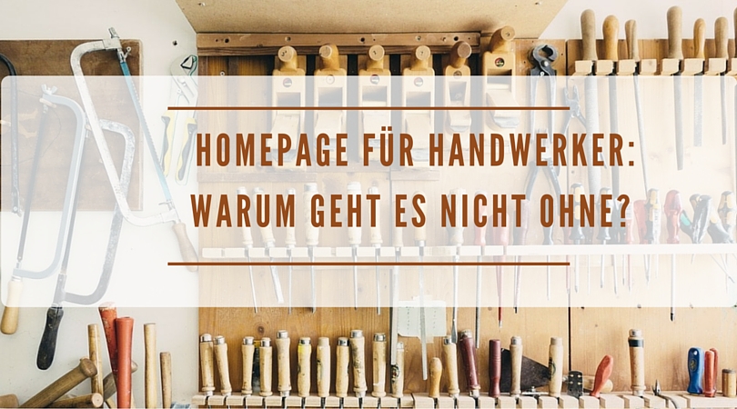 Homepage für Handwerker