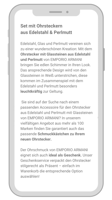 Produktbeschreibung_Beispiel_Schmuck_Uhren