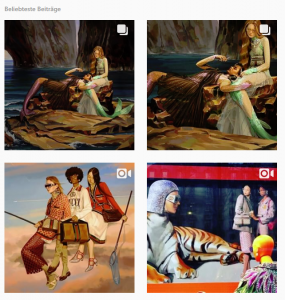 Bild von Guccis utopian fantasy kampagne auf instagram