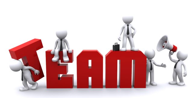 Teamwork. Conceptual business illustration