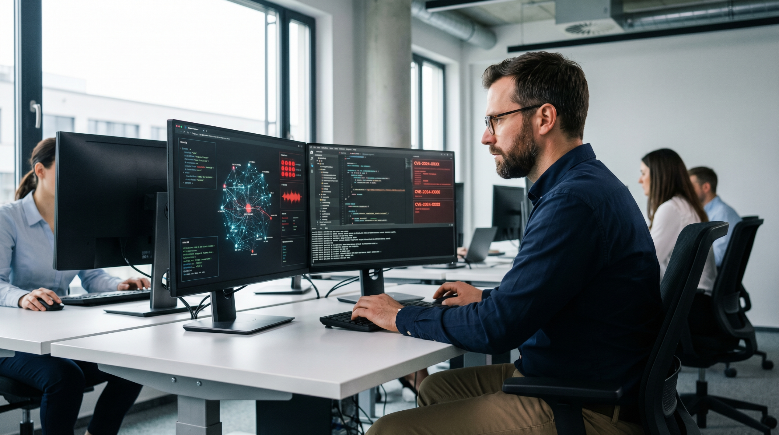 Claude Mythos: Anthropics neues KI-Modell revolutioniert die Cybersecurity 2 Entwickler bei der Sicherheitsanalyse