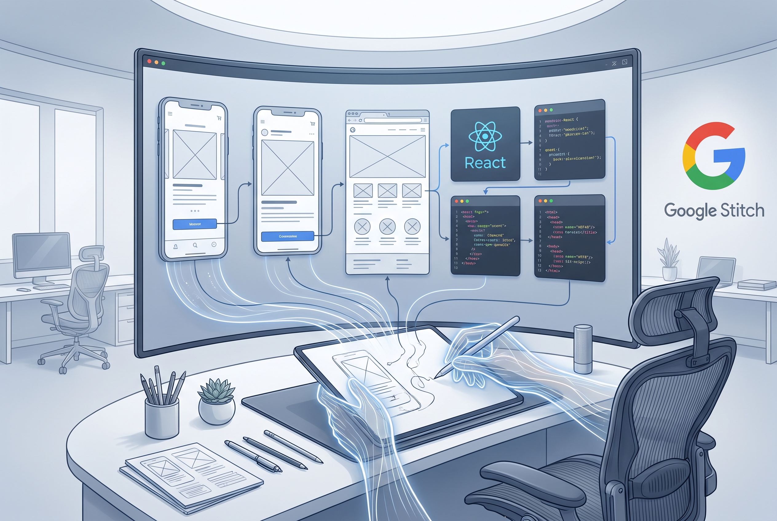 Google KI Update: Pomelli, Stitch und Mixboard für Ihr Marketing 1 Google Stitch UI UX Prototyping Interface